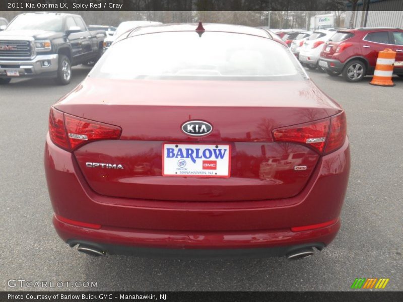 Spicy Red / Gray 2011 Kia Optima LX