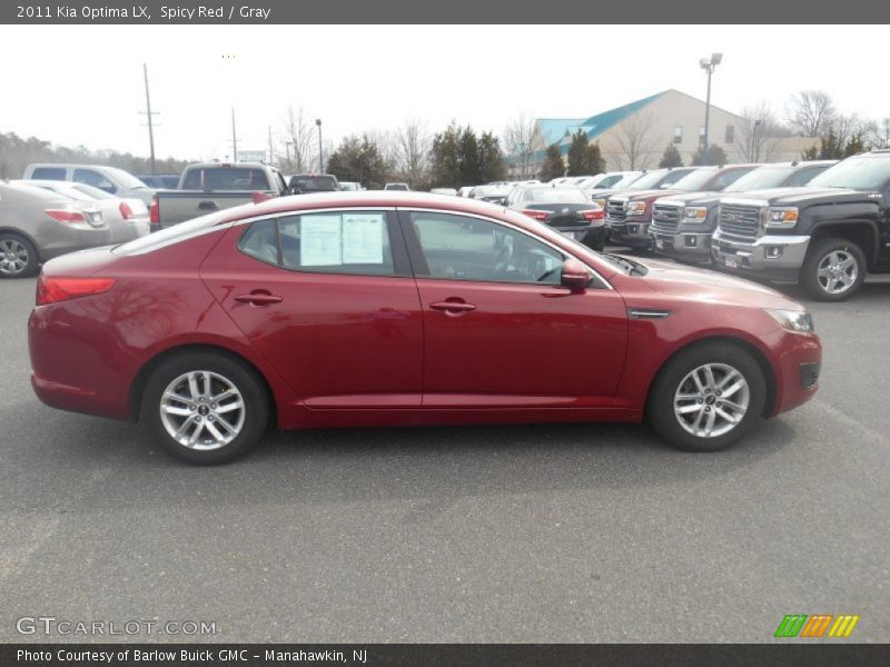 Spicy Red / Gray 2011 Kia Optima LX