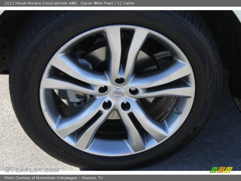 Glacier White Pearl / CC Camel 2011 Nissan Murano CrossCabriolet AWD