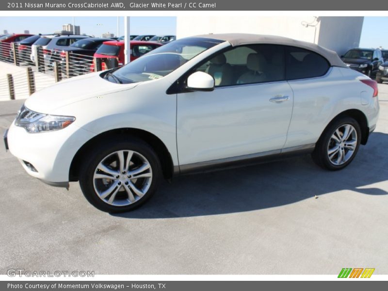Glacier White Pearl / CC Camel 2011 Nissan Murano CrossCabriolet AWD