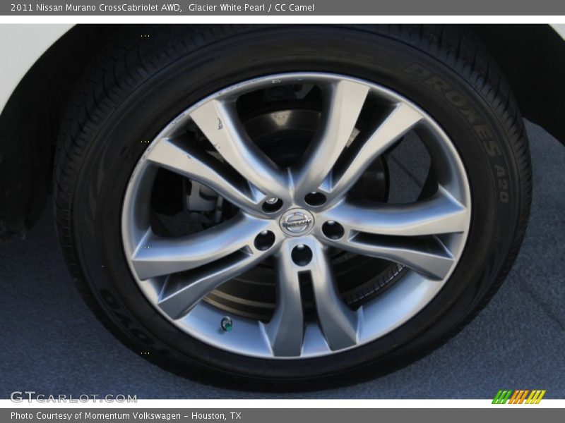 Glacier White Pearl / CC Camel 2011 Nissan Murano CrossCabriolet AWD