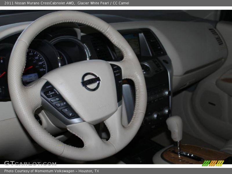 Glacier White Pearl / CC Camel 2011 Nissan Murano CrossCabriolet AWD