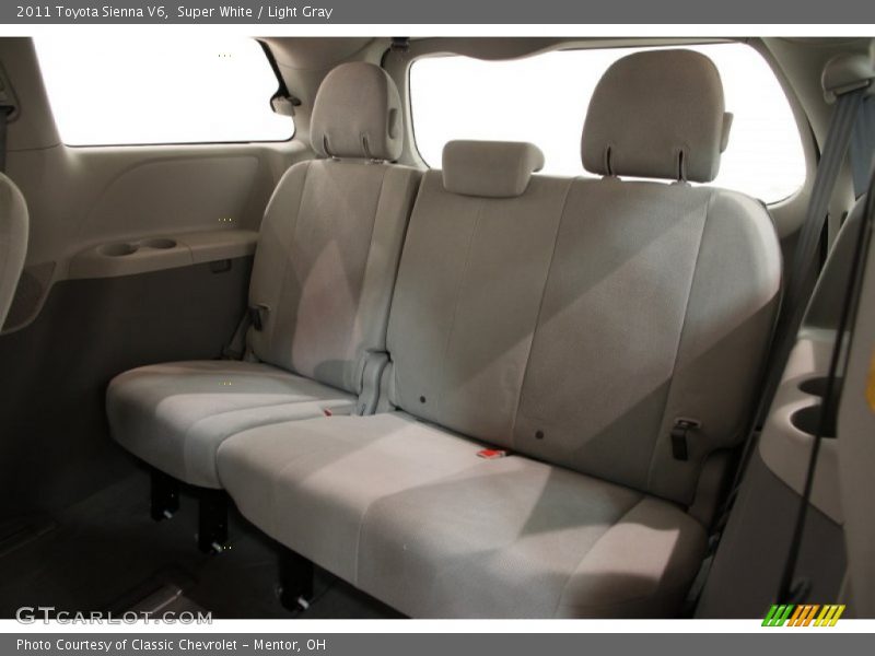 Super White / Light Gray 2011 Toyota Sienna V6