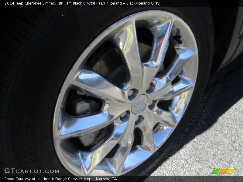 Brilliant Black Crystal Pearl / Iceland - Black/Iceland Gray 2014 Jeep Cherokee Limited