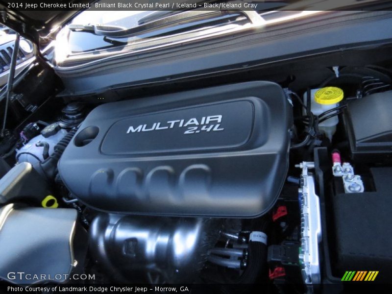 Brilliant Black Crystal Pearl / Iceland - Black/Iceland Gray 2014 Jeep Cherokee Limited