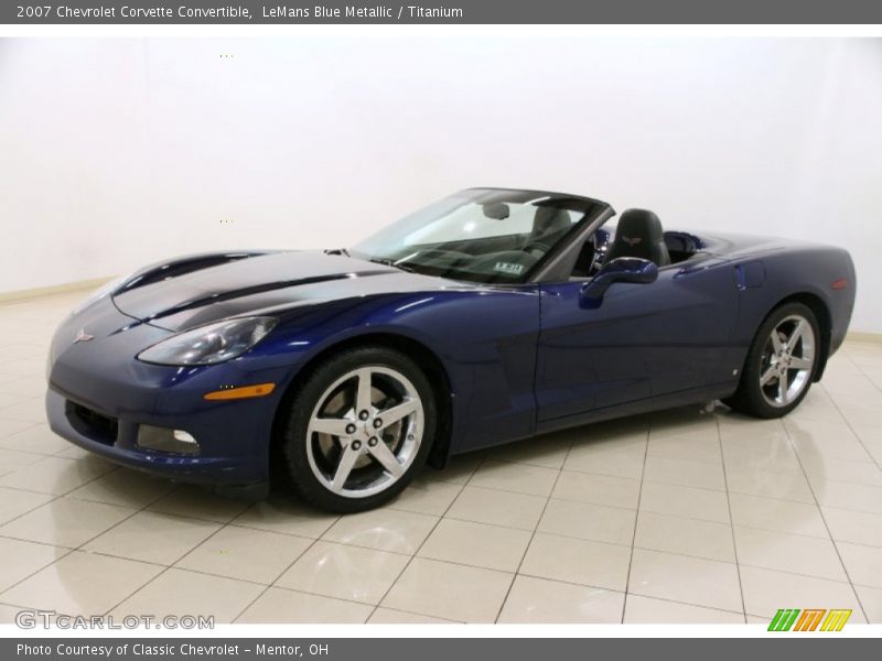 LeMans Blue Metallic / Titanium 2007 Chevrolet Corvette Convertible