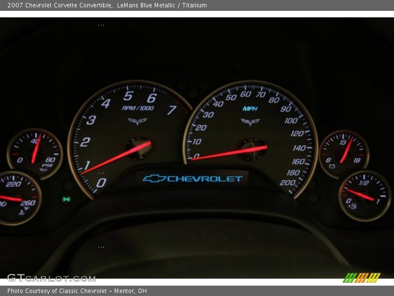 LeMans Blue Metallic / Titanium 2007 Chevrolet Corvette Convertible