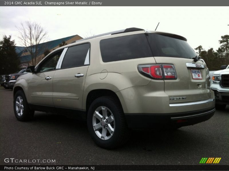 Champagne Silver Metallic / Ebony 2014 GMC Acadia SLE