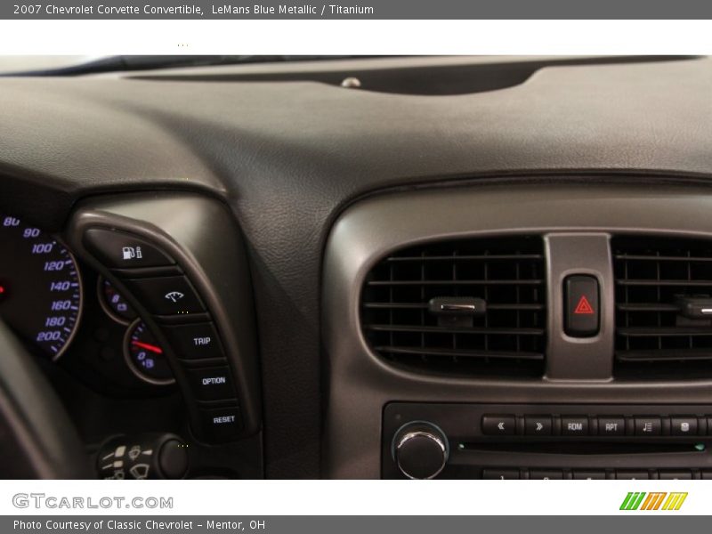 LeMans Blue Metallic / Titanium 2007 Chevrolet Corvette Convertible