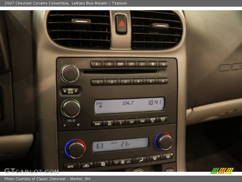 LeMans Blue Metallic / Titanium 2007 Chevrolet Corvette Convertible