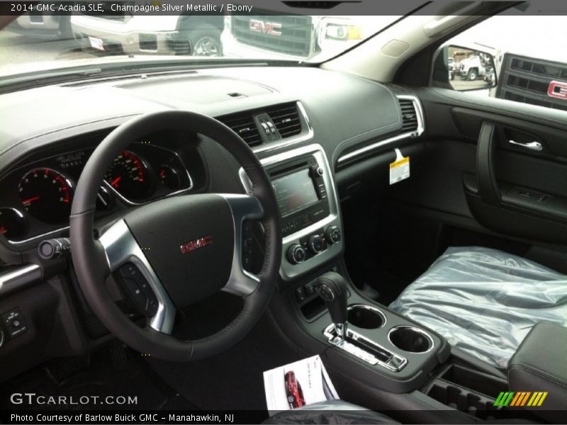 Champagne Silver Metallic / Ebony 2014 GMC Acadia SLE