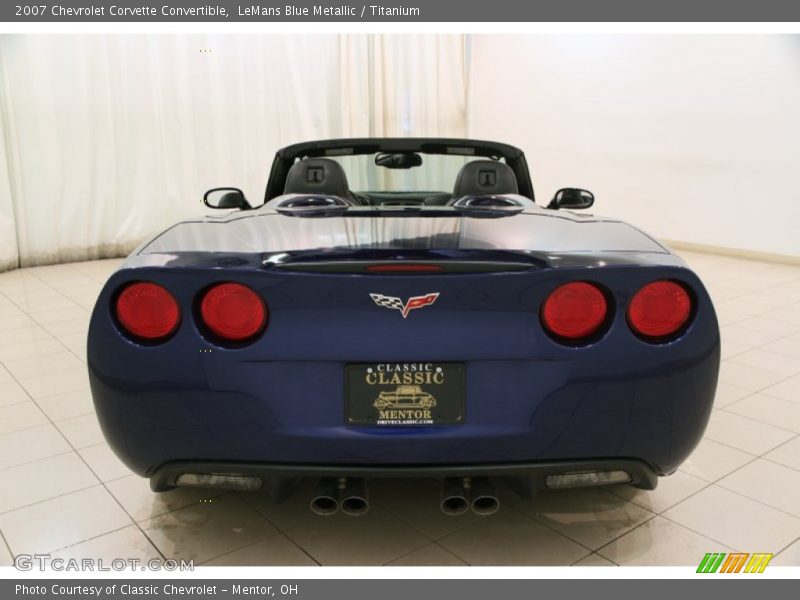 LeMans Blue Metallic / Titanium 2007 Chevrolet Corvette Convertible