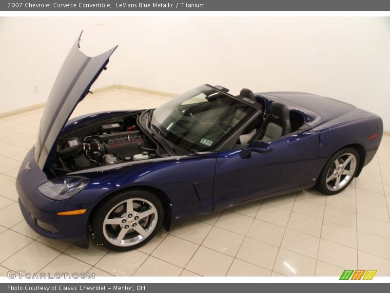 LeMans Blue Metallic / Titanium 2007 Chevrolet Corvette Convertible