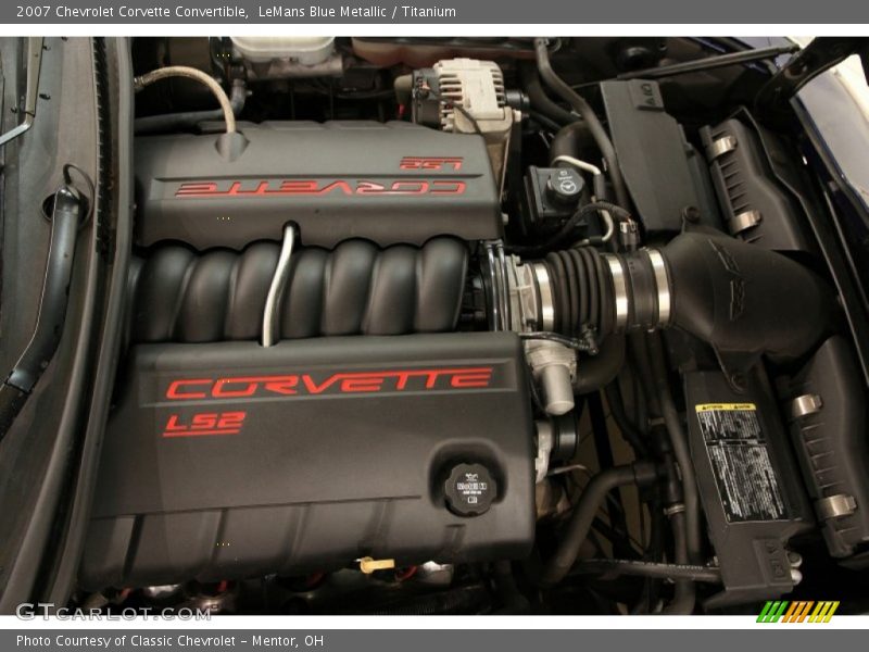 LeMans Blue Metallic / Titanium 2007 Chevrolet Corvette Convertible