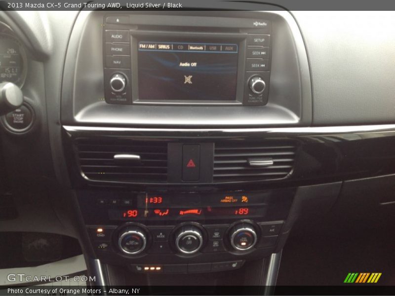 Liquid Silver / Black 2013 Mazda CX-5 Grand Touring AWD