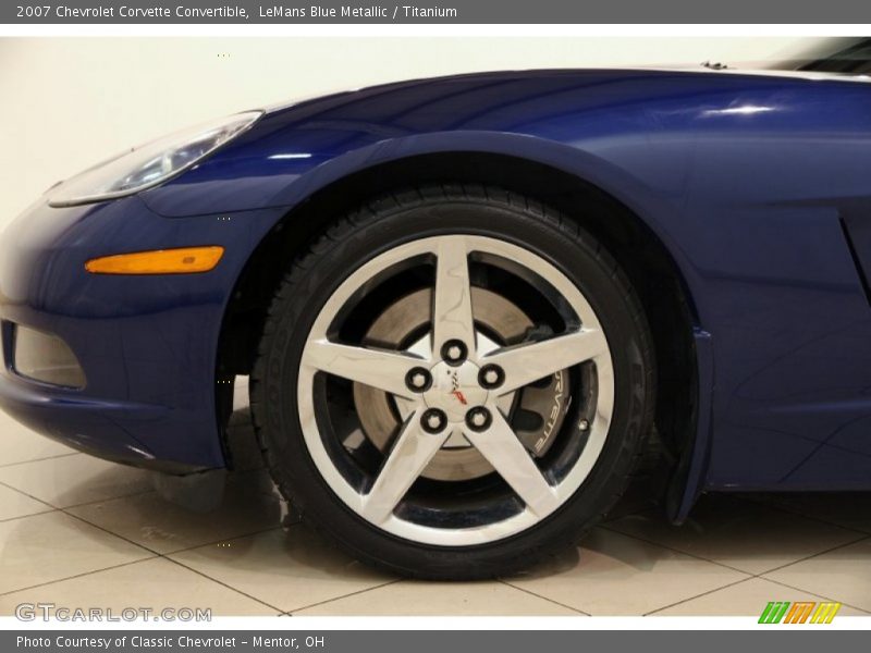 LeMans Blue Metallic / Titanium 2007 Chevrolet Corvette Convertible