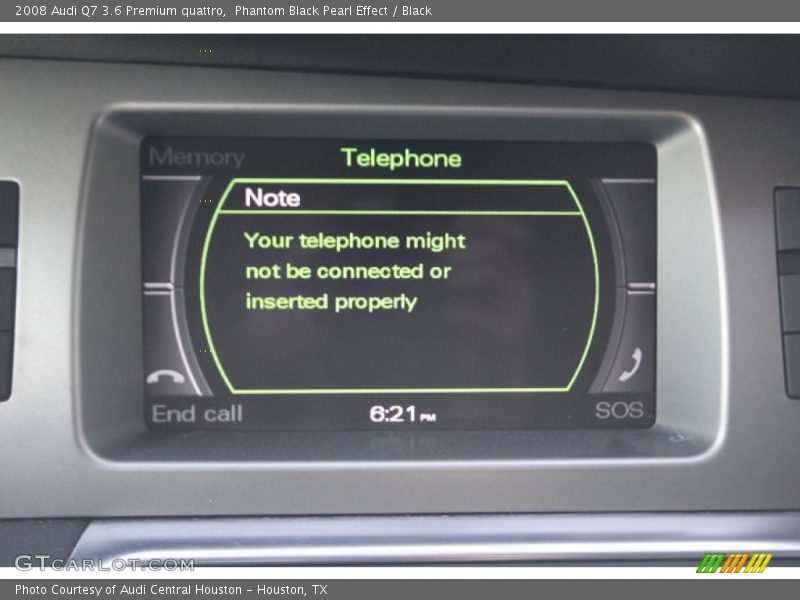 Phantom Black Pearl Effect / Black 2008 Audi Q7 3.6 Premium quattro