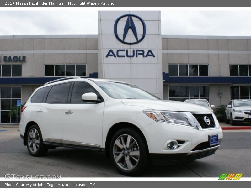 Moonlight White / Almond 2014 Nissan Pathfinder Platinum