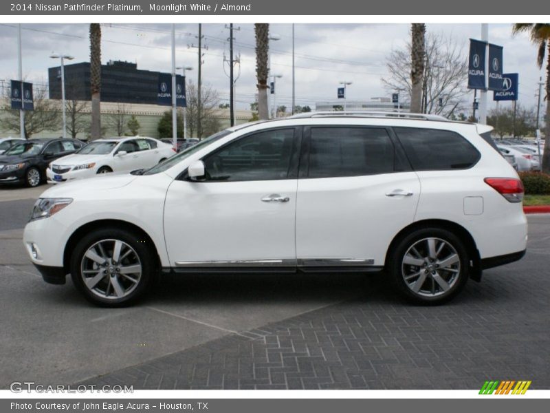 Moonlight White / Almond 2014 Nissan Pathfinder Platinum