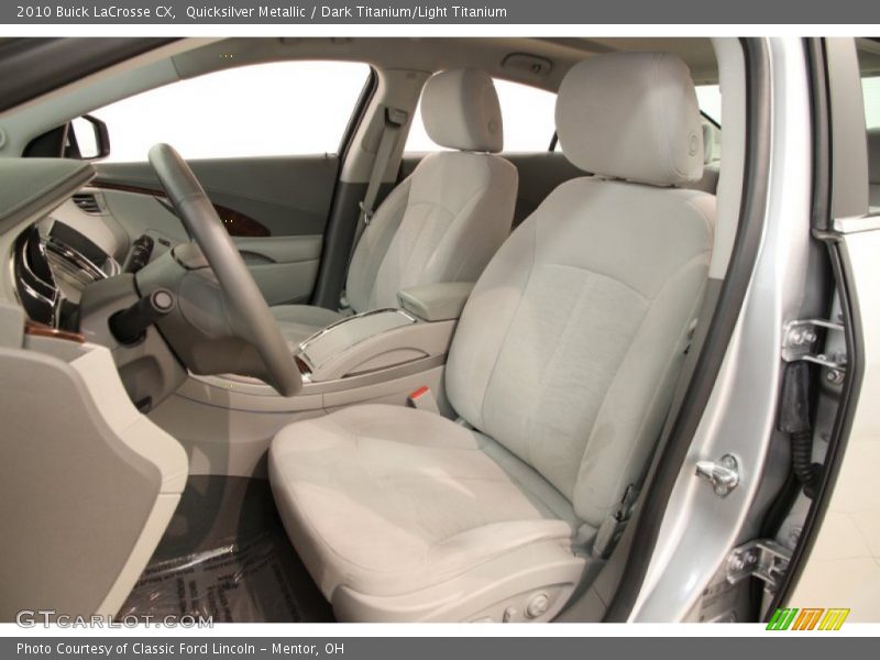 Quicksilver Metallic / Dark Titanium/Light Titanium 2010 Buick LaCrosse CX