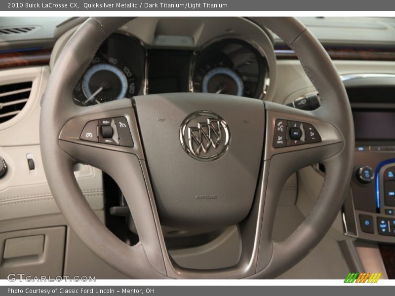 Quicksilver Metallic / Dark Titanium/Light Titanium 2010 Buick LaCrosse CX