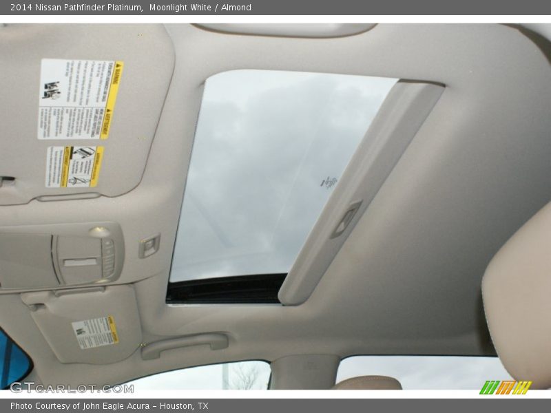 Moonlight White / Almond 2014 Nissan Pathfinder Platinum