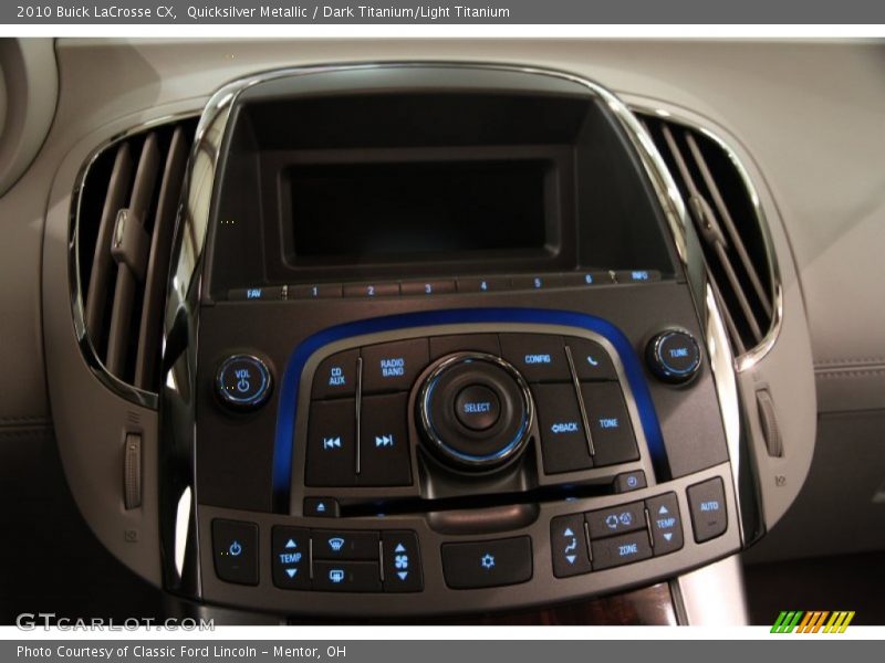 Quicksilver Metallic / Dark Titanium/Light Titanium 2010 Buick LaCrosse CX