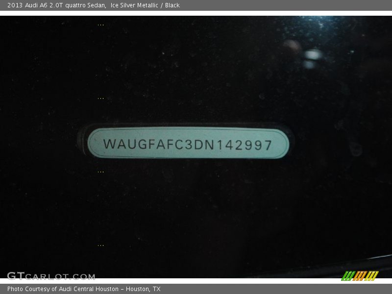 Ice Silver Metallic / Black 2013 Audi A6 2.0T quattro Sedan