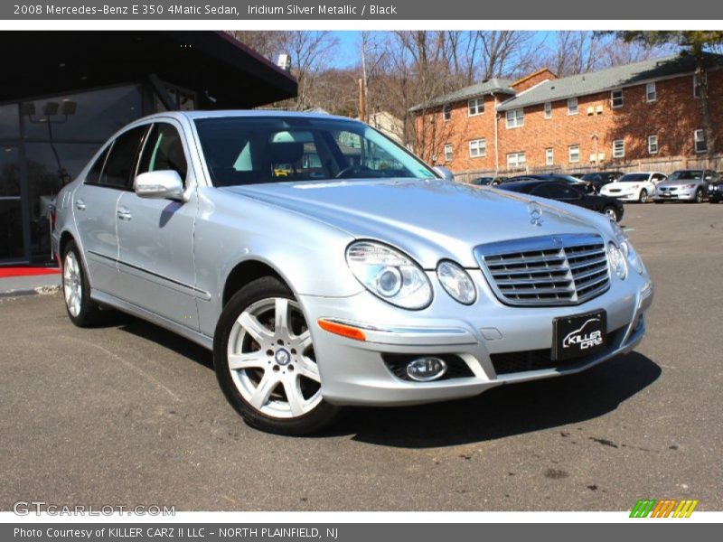 Iridium Silver Metallic / Black 2008 Mercedes-Benz E 350 4Matic Sedan
