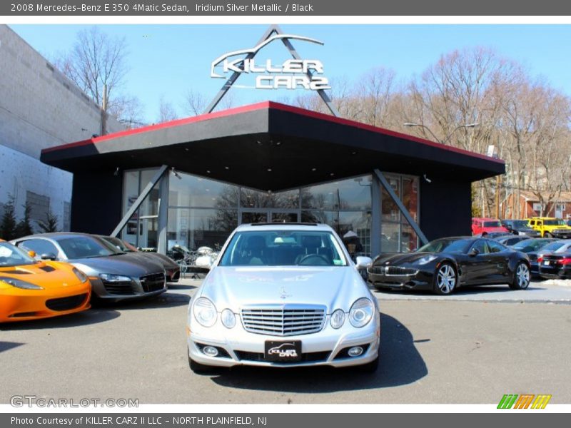 Iridium Silver Metallic / Black 2008 Mercedes-Benz E 350 4Matic Sedan