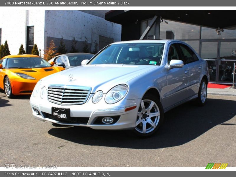 Iridium Silver Metallic / Black 2008 Mercedes-Benz E 350 4Matic Sedan