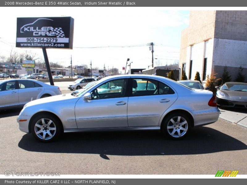Iridium Silver Metallic / Black 2008 Mercedes-Benz E 350 4Matic Sedan