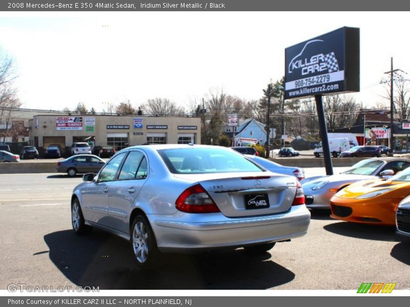 Iridium Silver Metallic / Black 2008 Mercedes-Benz E 350 4Matic Sedan