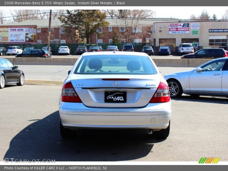 Iridium Silver Metallic / Black 2008 Mercedes-Benz E 350 4Matic Sedan