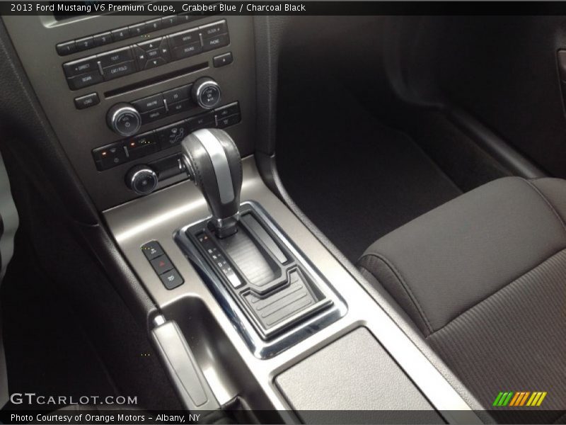 Grabber Blue / Charcoal Black 2013 Ford Mustang V6 Premium Coupe