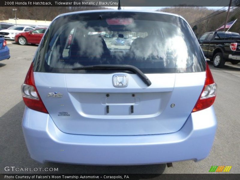 Tidewater Blue Metallic / Black/Grey 2008 Honda Fit Hatchback