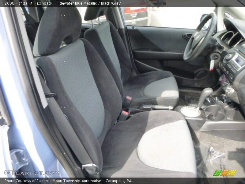 Tidewater Blue Metallic / Black/Grey 2008 Honda Fit Hatchback