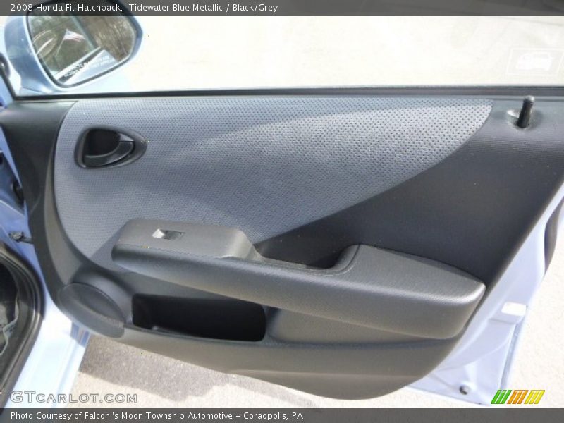 Tidewater Blue Metallic / Black/Grey 2008 Honda Fit Hatchback