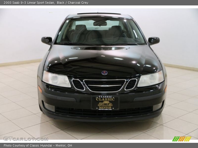 Black / Charcoal Grey 2003 Saab 9-3 Linear Sport Sedan