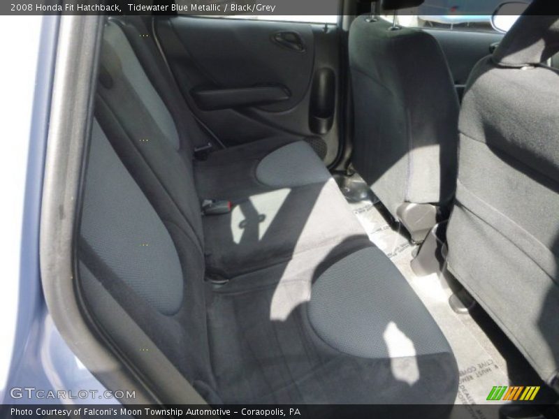 Tidewater Blue Metallic / Black/Grey 2008 Honda Fit Hatchback