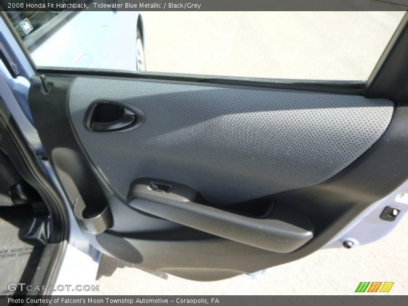 Tidewater Blue Metallic / Black/Grey 2008 Honda Fit Hatchback