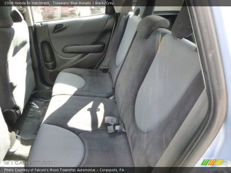 Tidewater Blue Metallic / Black/Grey 2008 Honda Fit Hatchback