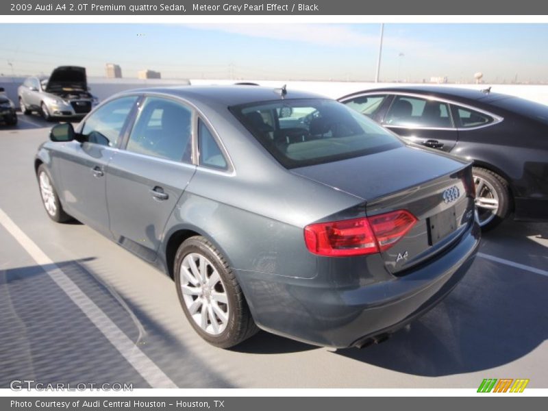 Meteor Grey Pearl Effect / Black 2009 Audi A4 2.0T Premium quattro Sedan