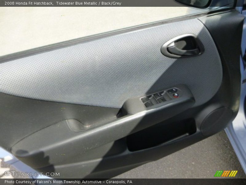 Tidewater Blue Metallic / Black/Grey 2008 Honda Fit Hatchback