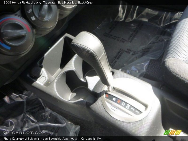 Tidewater Blue Metallic / Black/Grey 2008 Honda Fit Hatchback