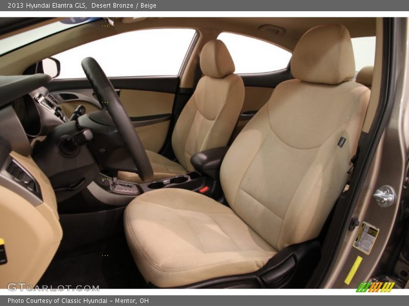 Desert Bronze / Beige 2013 Hyundai Elantra GLS