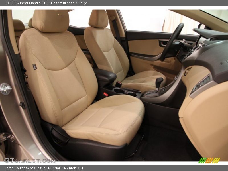 Desert Bronze / Beige 2013 Hyundai Elantra GLS