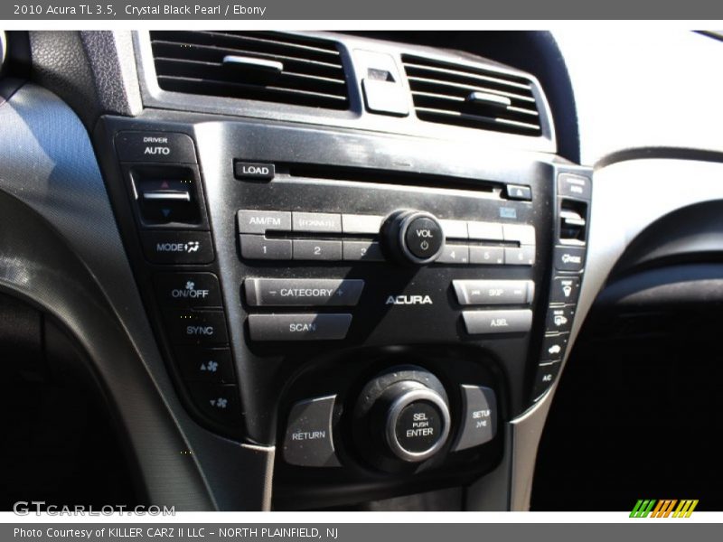 Crystal Black Pearl / Ebony 2010 Acura TL 3.5