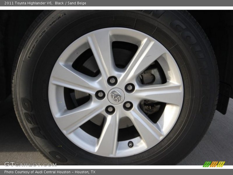 Black / Sand Beige 2011 Toyota Highlander V6
