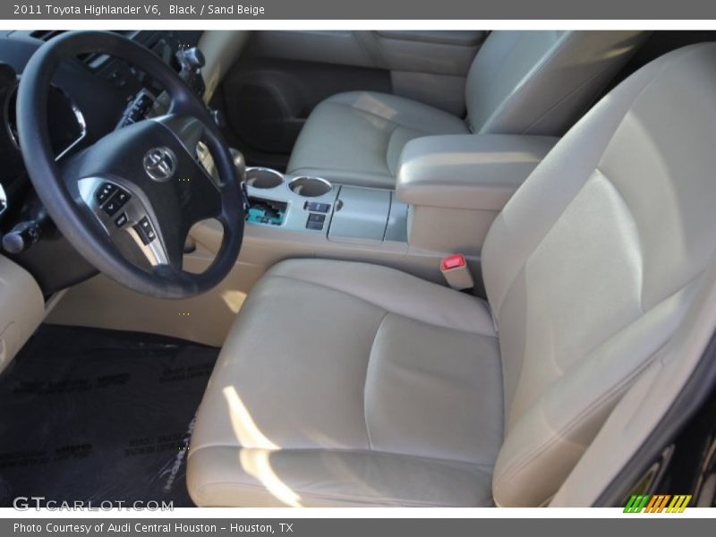 Black / Sand Beige 2011 Toyota Highlander V6